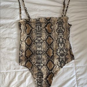 Snakeskin body suit